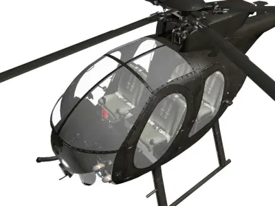 MD MH-6 Little Bird 3D model