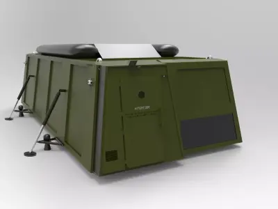 military foldable basecamp 3D model