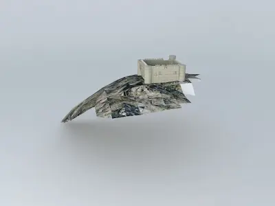 Montgrí Castle Free 3D model