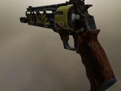 tyr pistol Low-poly 3D model