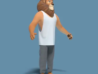 Sam the Lion 3D model