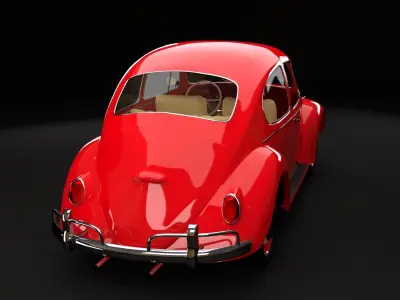 VW Kafer 1963 Free 3D model