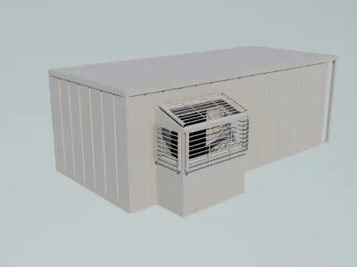 Mud logging cabin Free low-poly 3D model