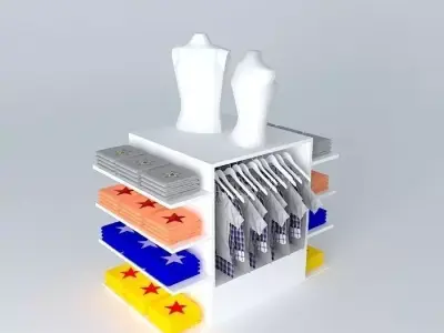 01 exhibitor white Free 3D model