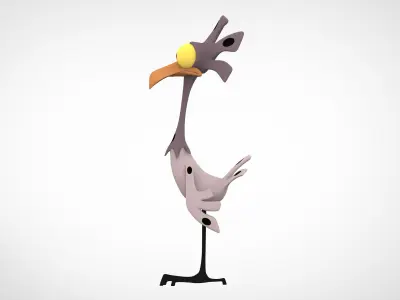 Spot Chicken Low-poly 3D model