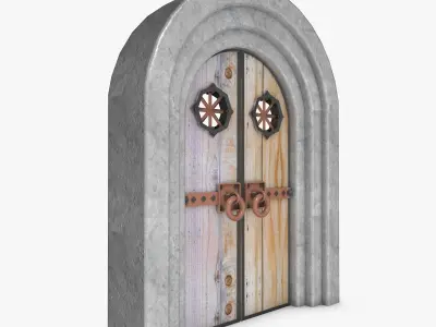 Medieval Doors 3D model