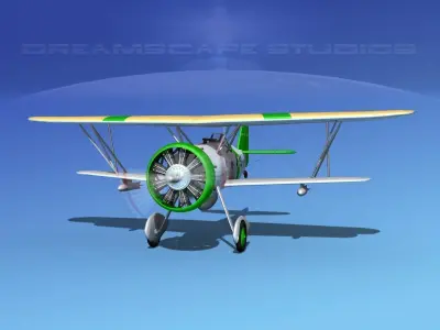 Curtiss F-11-C2 Goshawk V02 3D model