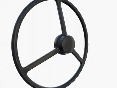 Tractor steering wheel 3D model