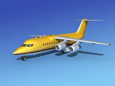 BAe 146-200 BAe Aircraft 3D model