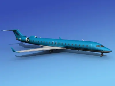 Bombardier CRJ700 Petersburg Express 3D model