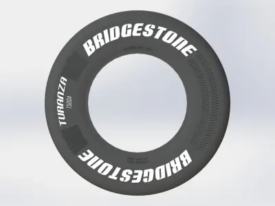 Bridgestone wheel 7 00R16 3D model