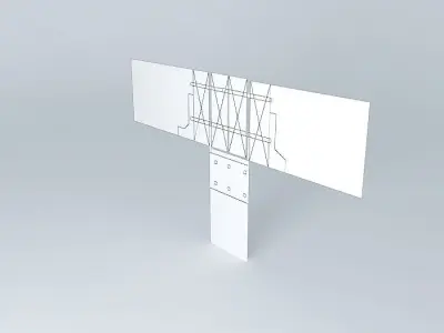 Deck 2x8 main support beam Free 3D model