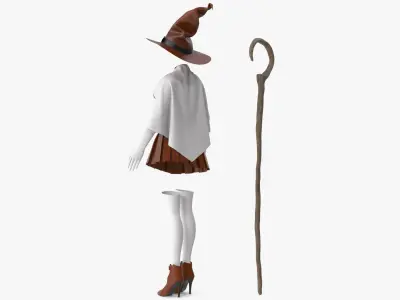 Witch Costume 3 3D model
