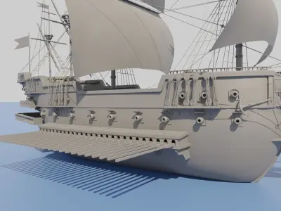 Galleon Ship 3D model