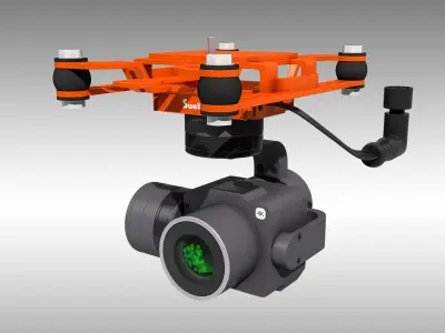 SplashDrone Gimbal Camera 3D model