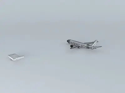 Template - Boeing 777-200LR Free 3D model