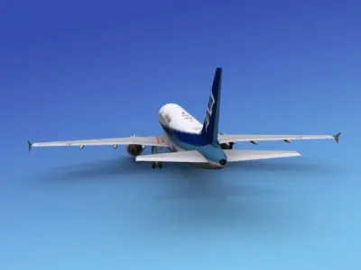 Airbus A320 All Nippon Airways 3D model