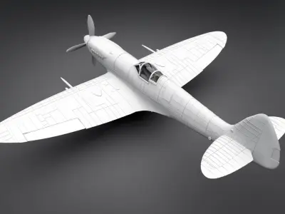 Spitfire scale model 3D print model