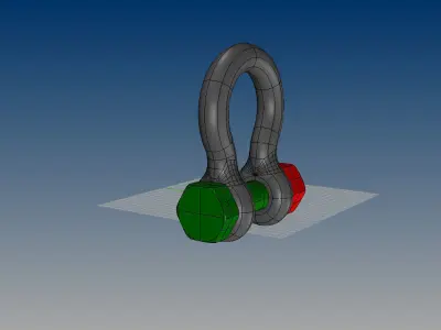 NURBS ANCHOR SHACKLE 3D model
