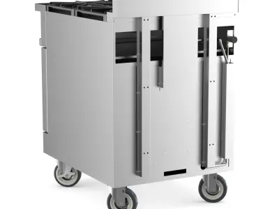 Commercial Range 24 inches Restaurant Cooking Equipment 3D model