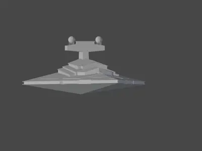 Star Wars victory class 2 star destroyer Free low-poly 3D model