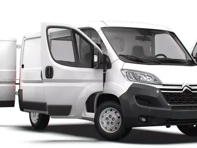 Citroen Jumper Van L1H1 HQ Interior 2023 3D model