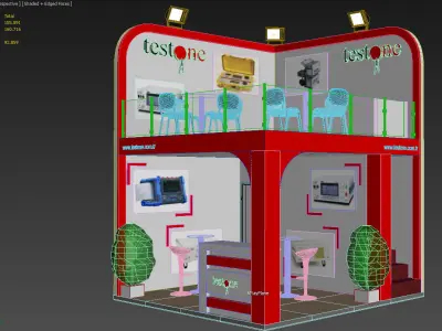 Exhibition Stand - ST0038 3D model