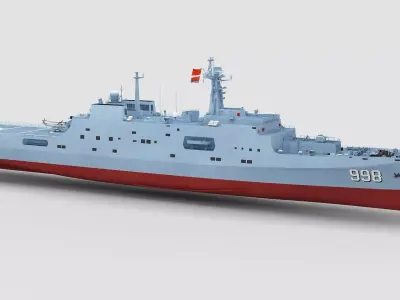 Chinese Navy Type 071 3D model