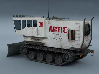 Polar transporter V1 white 3D model