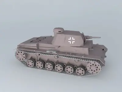 Panzer III Ausf F Sd.Kfz 141 3D model