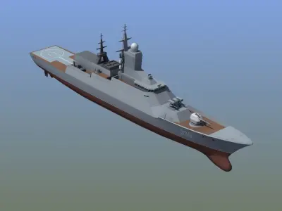 Russian Corvette 3D model