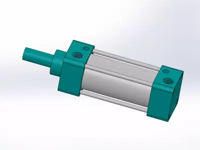 Pneumatic Cylinder 40-50 3D model