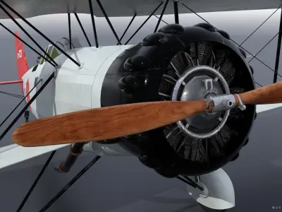 B4Y ha-327 - Not rigged Low-poly 3D model