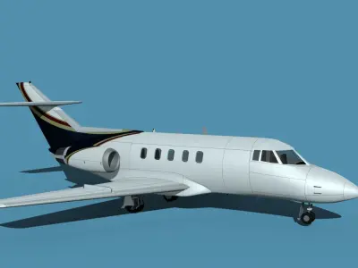 British Aerospace 125 Dominie V14 3D model