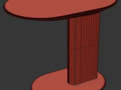 Corner table 01 Free 3D model