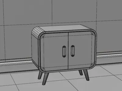  Cartoon Cabinet Free 3D model