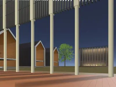 Outdoor pavilion 25-45 3D model