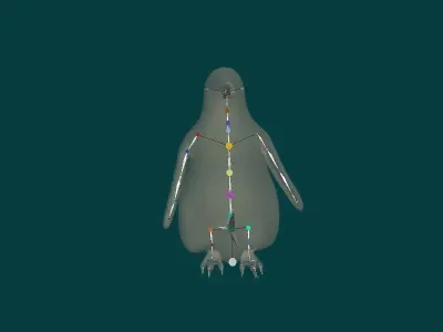 Emperor Penguin Baby Animal 3D model