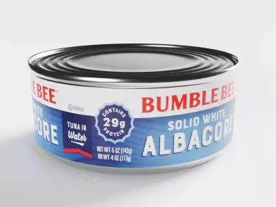 Canned Solid White Albacore 3D model