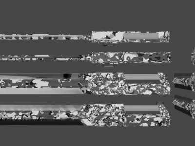 sword with tank barrel Free 3D model