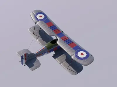 Gloster Gamecock Free 3D model