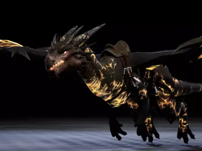 DRAGON 3D MODEL Low-poly 3D model