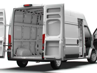 Peugeot Boxer Van L3H3 HQ Interior 2023 3D model
