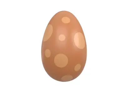 Dinosaur Egg v1 006 Low-poly 3D model