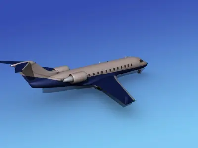 Canadair CRJ100 Executive 3D model