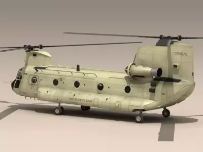 CH-47 US Army desert 3D model