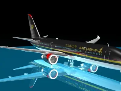 Royal Jordanian 787-8 dreamliner 3D model