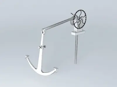 ARGONAUTIX marine details anchor windlass 3D model
