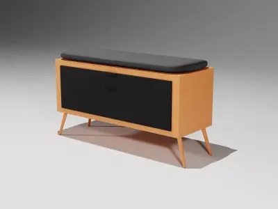 Modern Shoe Rack 3D Model - Perfect for Home and Office Renders Free 3D model