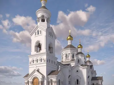 Orthodox church 3D model